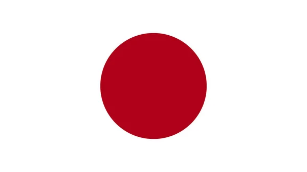 Art Illustration Projekt Narodowy Flaga Symbolem Kraju Japonii — Wektor stockowy