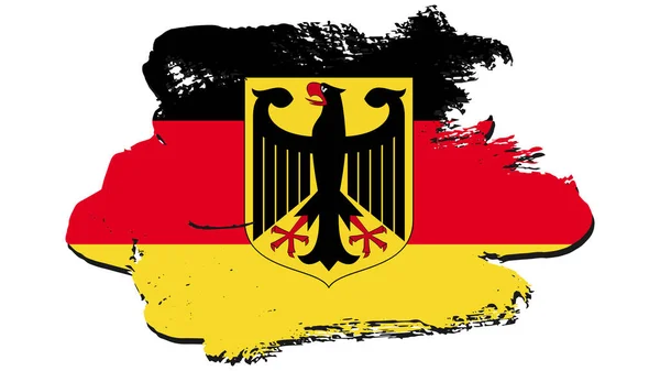 Art Illustration Diseño Bandera Nación Con Símbolo Signo País Alemania — Vector de stock