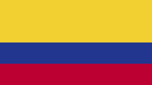Kolombiya Nın Işaret Sembollü Bayrağı Ile Sanat Tasarımı Ulusu Bayrağı — Stok Vektör