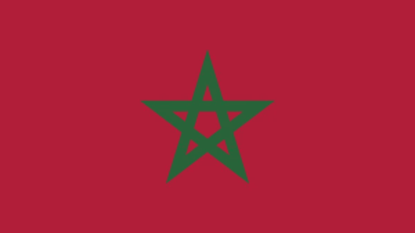 Флаг Страны Художественного Оформления Символом Страны Знака Morroco — стоковый вектор