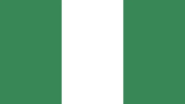 Nijerya Nın Işaret Sembollü Bayrağıyla Sanat Illüstrasyonu Tasarımı — Stok Vektör