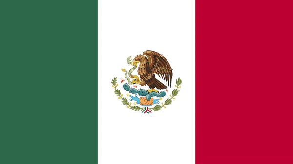 Arte Ilustração Design Nação Bandeira Com Símbolo Sinal País México —  Vetores de Stock