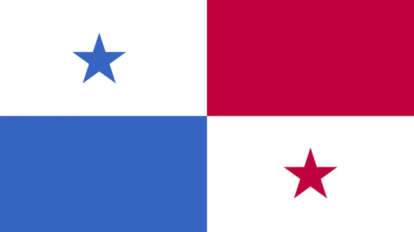Sztuka Ilustracja Projekt Narodu Flaga Symbolem Kraju Panamy — Wektor stockowy