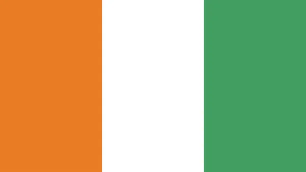 Art Illustration Design Nation Flag Sign Symbol Country Ivory Coast — Stock Vector
