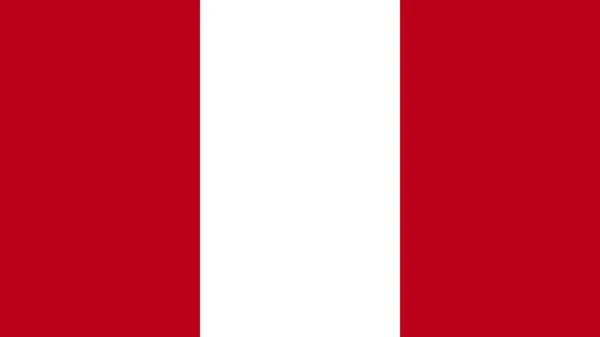 Art Illustration Design National Flag Sign Symbol Country Peru — Stockový vektor