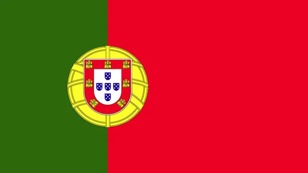 Флаг Португалии Надписью Искусство Иллюстрации — стоковый вектор