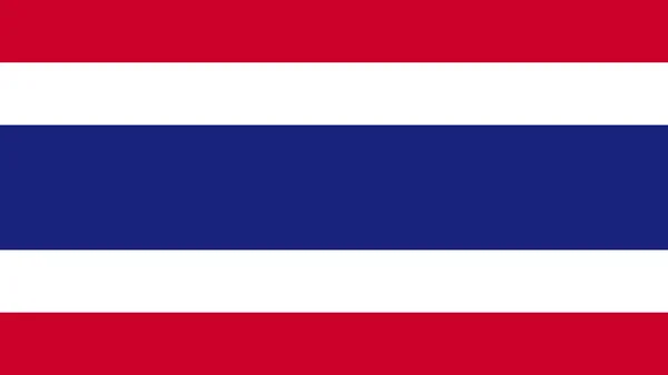 Art Illustration Projekt Flaga Narodu Kraju Symbol Znaku Tajlandii — Wektor stockowy