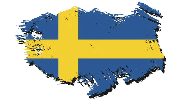 Art Illustration Design Nation Flag Sign Symbol Country Sweden — стоковий вектор