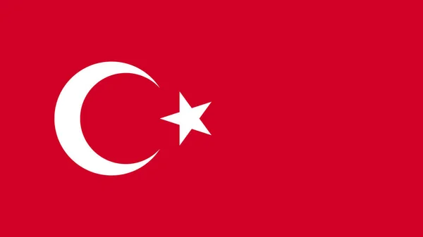 상징적 터키의 나라를 상징하는 국기를 만들기 디자인 — 스톡 벡터
