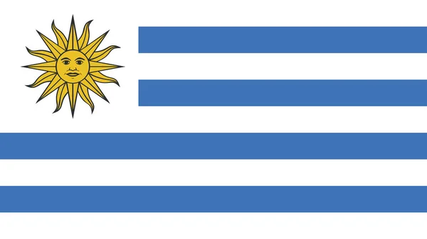 Arte Ilustração Design Bandeira País Com Símbolo Sinal País Uruguai — Vetor de Stock