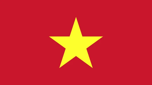 Art Εικονογράφηση Σχέδιο Εθνική Σημαία Σύμβολο Χώρα Του Βιετνάμ — Διανυσματικό Αρχείο