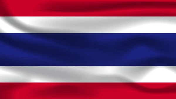 图解概念独立国家象征象征现实挥动国旗多姿多彩的泰国 — 图库照片