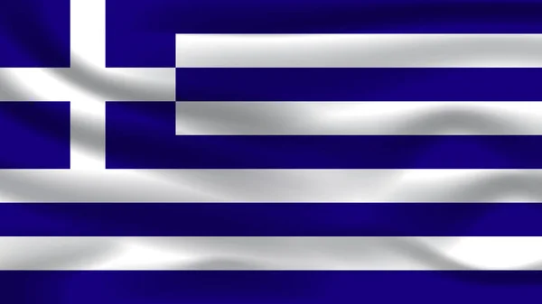 Illustration Begrepp Självständighet Nation Symbol Ikon Realistisk Viftande Flagga Färgglada — Stockfoto
