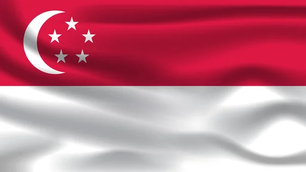 Illustration Konzept Unabhängigkeit Nation Symbol Symbol Realistisch Schwenken Flagge Bunt — Stockfoto
