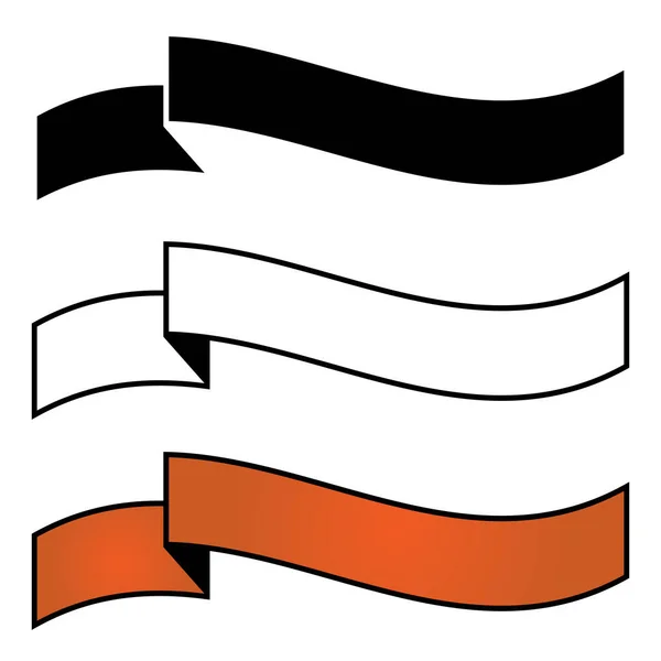 Konst Illustration Design Koncept Band Dekoration Ikonsymbol Bow Paper Element — Stock vektor