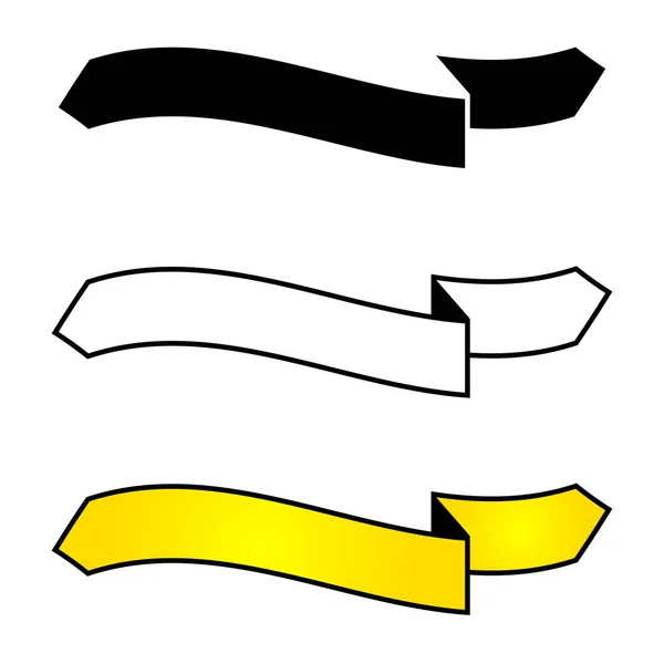 Illustration Art Concept Conception Ruban Décoration Icône Symbole Arc Élément — Image vectorielle
