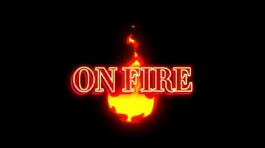 Canlandırılmış Arkaplan Sanatı İllüstrasyon Tasarımı Soyut Metin Tasarımı Yangının Hareketi Grafiği