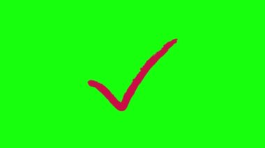 Animasyon Sanat Resimleri Tasarım Element Hareketi Evet Hayır 'ın Yeşil Ekranı