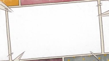 Sanat illüstrasyonu video arkaplan grafik hareket animasyonu 4k kalite görüntü tasarım çerçeve çizgi roman sanat kavramı