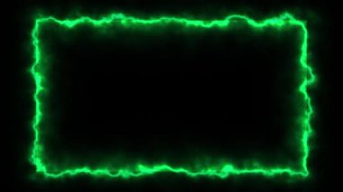 Sanat illüstrasyonu video arkaplan grafik hareket animasyonu 4k kalite görüntü tasarımı yeşil ışık flaşı konsepti