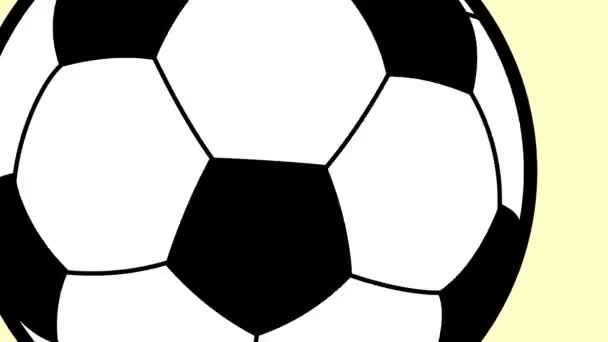 Мистецтво Ілюстрація Анімація Спортивний Рух Символ Мультфільму Графіка Футболу Футбольна — стокове відео