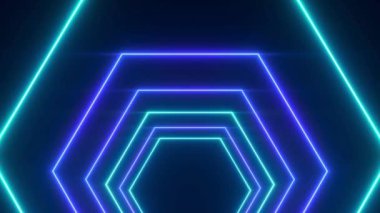 Animasyon Videosu 4K Motion Grafik Sanat Arkaplan Resimleri Neon Işık Dekorasyonu Canlandırması