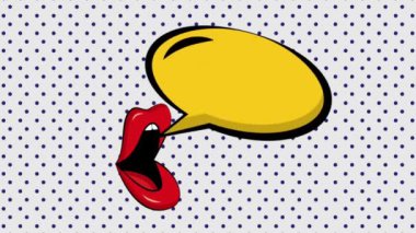 Animasyon Videosu 4K Motion Grafik Sanat Arkaplan Resimleri Animasyon Pop Art Arkaplan Çizgi Filminin Çizgi Filmi