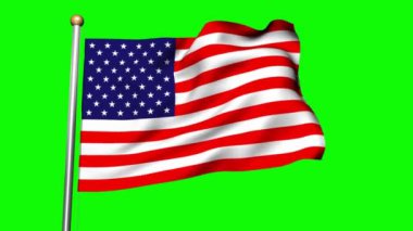 4K Animasyon Video Arkaplan Hareketi Grafik Görüntü Sanatı Usa Bayrağı Canlandırması