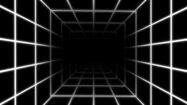 Video Animasyonu 4K Arkaplan Hareketi Grafik Sanat Çizimi Küp Evreni Canlandırması