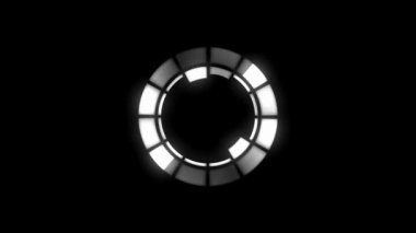 Çember Element Modern Biçiminin 4K Animasyon Video Arkaplan Hareketi Grafiksel Resim Canlandırması