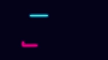 Animasyon Videosu 4K Hareketli Grafiksel Sanat Arkaplan Resimleri Neon Işığı Canlandırması