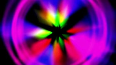 Animasyon Videosu 4K Motion Grafik Sanat Arkaplan Resimleri Gökkuşağı Renkli Elementi Canlandırması