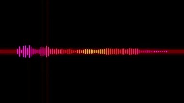 Video Animasyonu 4K Arkaplan Hareketi Grafik Sanat Çizimi Soundwave Ses Canlandırması