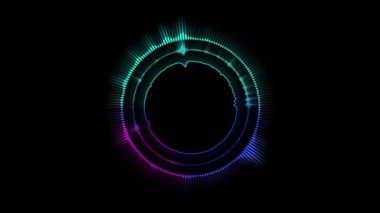 Video Animasyonu 4K Arkaplan Hareketi Müzik Elementi Işık Efektinin Resim Canlandırması