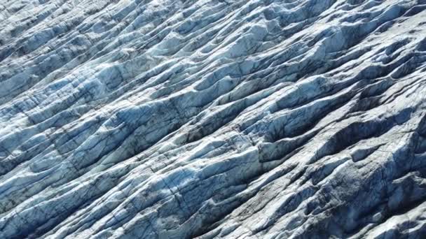 Zlanda Daki Doğa Vatnajokull Buzulu Beyaz Kar Mavi Buz Mevsimi — Stok video