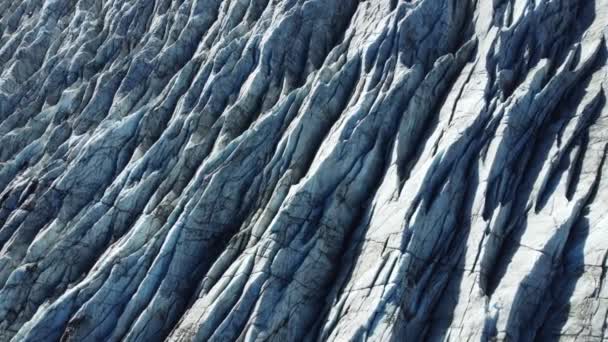 Natureza Geleira Vatnajokull Islândia Neve Branca Azul Gelo Inverno Temporada — Vídeo de Stock