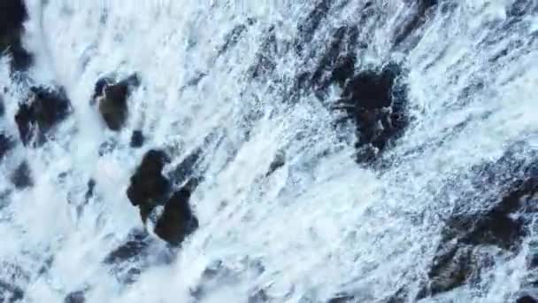 Air Terjun Dynjandi Yang Kuat Islandia Nature Landscape Rekaman Berkualitas — Stok Video