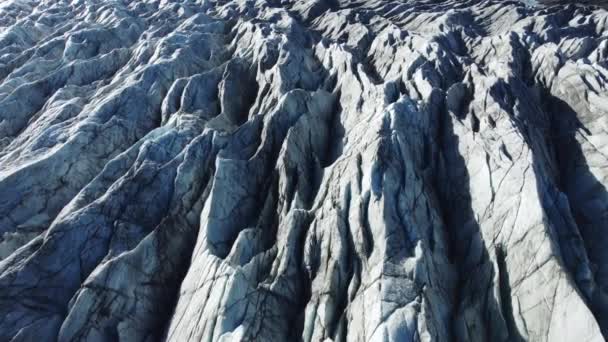 Льодовик Ватнайокутль Англ Nature Vatnajokull Glacier Ісландський Білий Сніг Блакитний — стокове відео