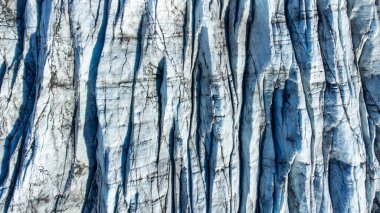 İzlanda 'daki Vatnajokull Buzulu, Saf doğa kış havası manzarası. Yüksek kalite fotoğraf