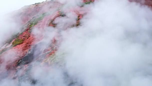 Geotermisk Område Island Naturlig Varm Kilde Fantastisk Kogende Klart Vand – Stock-video