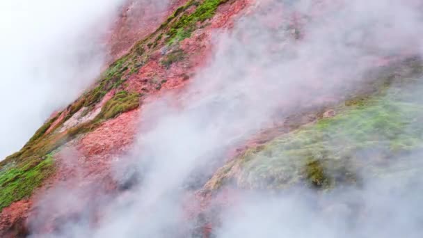Zona Geotermală Din Islanda Izvor Natural Fierbinte Uimitor Fierbere Apă — Videoclip de stoc