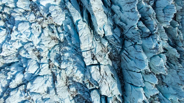 Ghețar Uriaș Gheață Albastră Pură Vreme Însorită Ghețarul Vatnajokull Acoperit — Fotografie, imagine de stoc