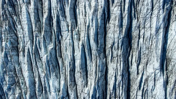 Hatalmas Gleccser Tiszta Kék Jéggel Napos Időben Vatnajokull Gleccser Izlandon — Stock Fotó
