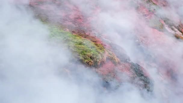 Геотермальная Зона Исландии Природный Горячий Источник Потрясающе Кипящая Чистая Вода — стоковое видео