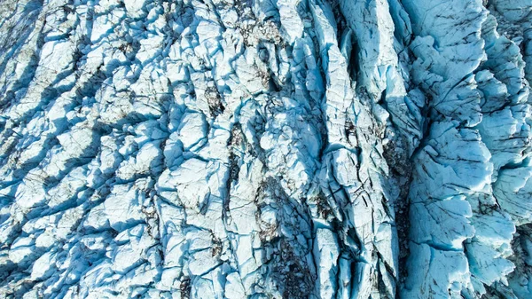 冰岛的冰川 冬季的纯蓝色冰 北欧国家冰冻美丽的自然景观 Global Warming Climate Change Concept Vatnajokull冰川 — 图库照片