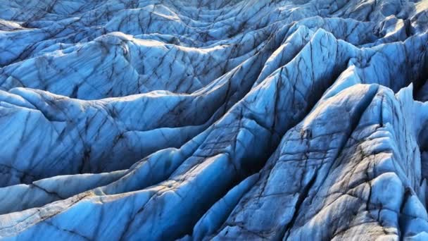 Glaciar Islandia Vatnajokull Pure Blue Ice Frozen Water Paisaje Invierno — Vídeos de Stock