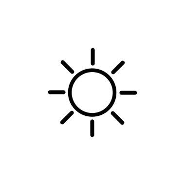 Parlaklık için Güneş Çizgisi Simgesi, Yoğunluk V. simge Ayarları