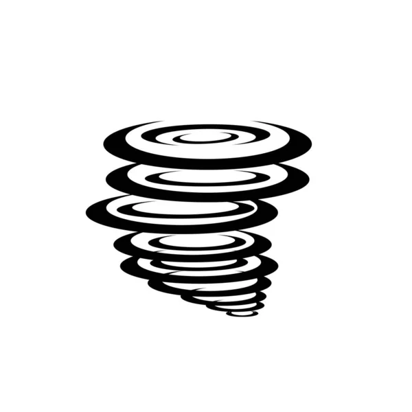 Icona Tornado Disegno Simbolo Vettoriale Illustrazione — Vettoriale Stock