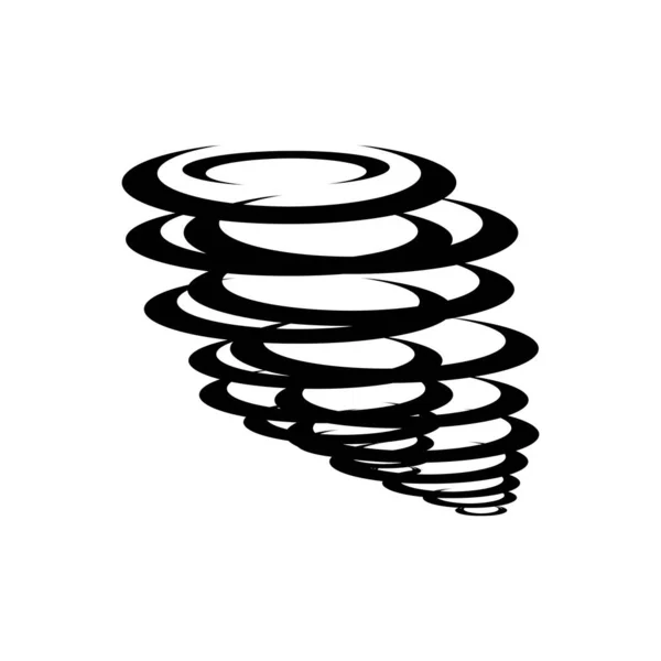 Tornado Simgesi Vektör Illüstrasyon Sembolü Tasarımı — Stok Vektör