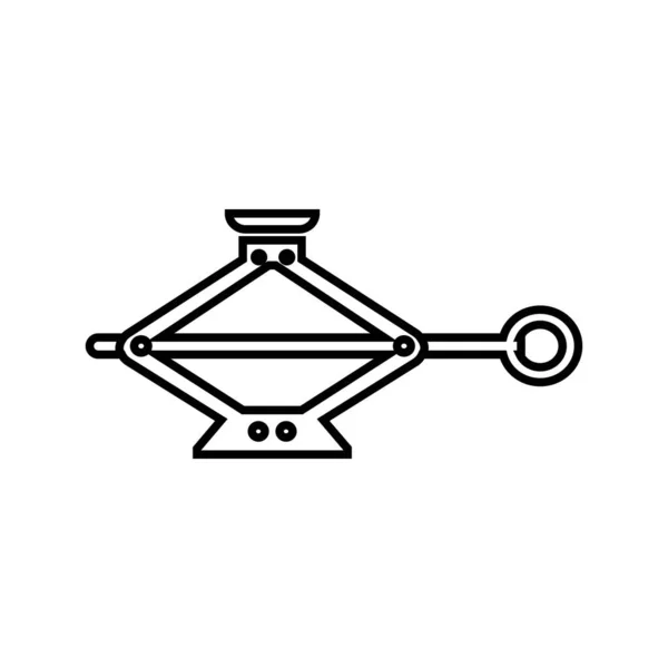 Coche Jack Icono Vector Ilustración Logo Diseño — Vector de stock